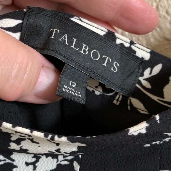 Talbots Floral Black And White Skirt 🌴 - Picture 6 of 8